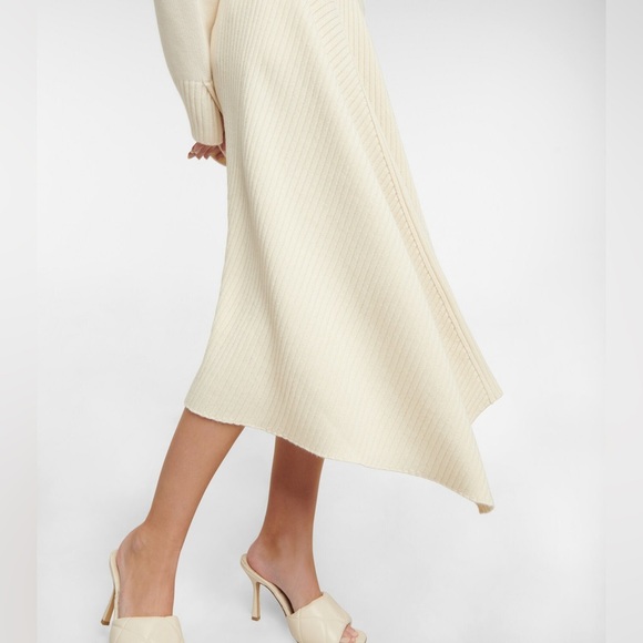 Loro Piana Cream Silk Midi Skirt, Size S - Picture 5 of 11